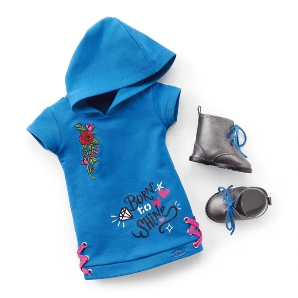 American Girl Truly Me 18” Doll With Long Blue Hair